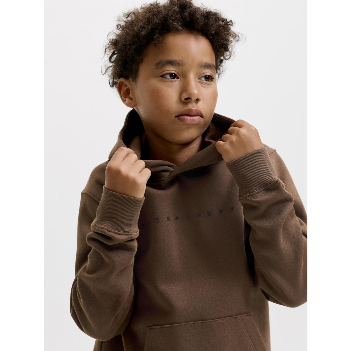 Jack & Jones Cocoa Jjestar Jj Sweat Hood Noos Jnr