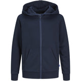 Jack & Jones Navy Blazer Jjebradley Sweat Zip Hood Noos Jnr