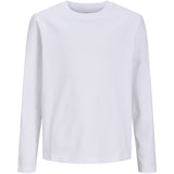 Jack & Jones Bright White Jjeorganic Rlx Tee Ls O-Neck Noos Jnr