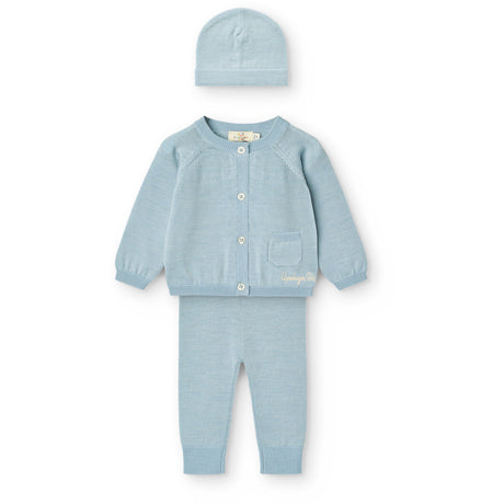 COPENHAGEN COLORS Dusty Blue Classic Merino Baby Set