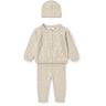 COPENHAGEN COLORS Pale Cream Melange Classic Merino Baby Set