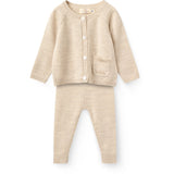 COPENHAGEN COLORS Pale Cream Melange Classic Merino Baby Set