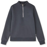Mads Nørgaard Asphalt Mix Sweat N Crewie Half Zip Sweatshirt