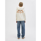Jack & Jones Antique White Jwhparos Type Sweat Hood Back Jnr