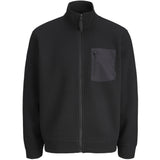 Jack & Jones Black Jcofusion Knit Pocket Full Zip Jnr