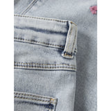 Name It Light Blue Bleached Denim Nmfrose Wide Emb Jeans 2633-Fr Noos