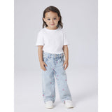 Name It Light Blue Bleached Denim Nmfrose Wide Emb Jeans 2633-Fr Noos