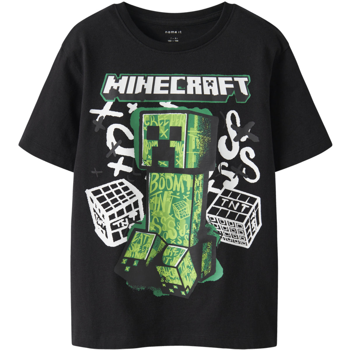 Name It Black Nkmdi Minecraft Ss Nreg Top Box Noos Bfu