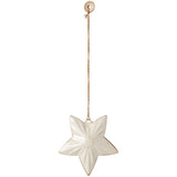 Maileg Gift Box With Metalophæng - Hellig Nat - Off White