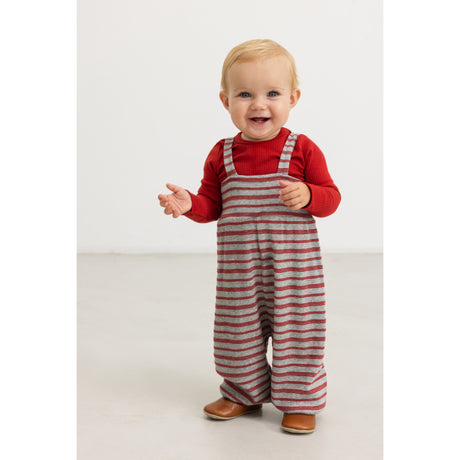 MarMar Modal Fine Rib Cherry Stripe Rinro Pants