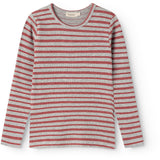 MarMar Modal Fine Rib Cherry Stripe Tani Blouse