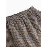 MarMar Structured Soft Cotton Houndstooth Check Panto Pants