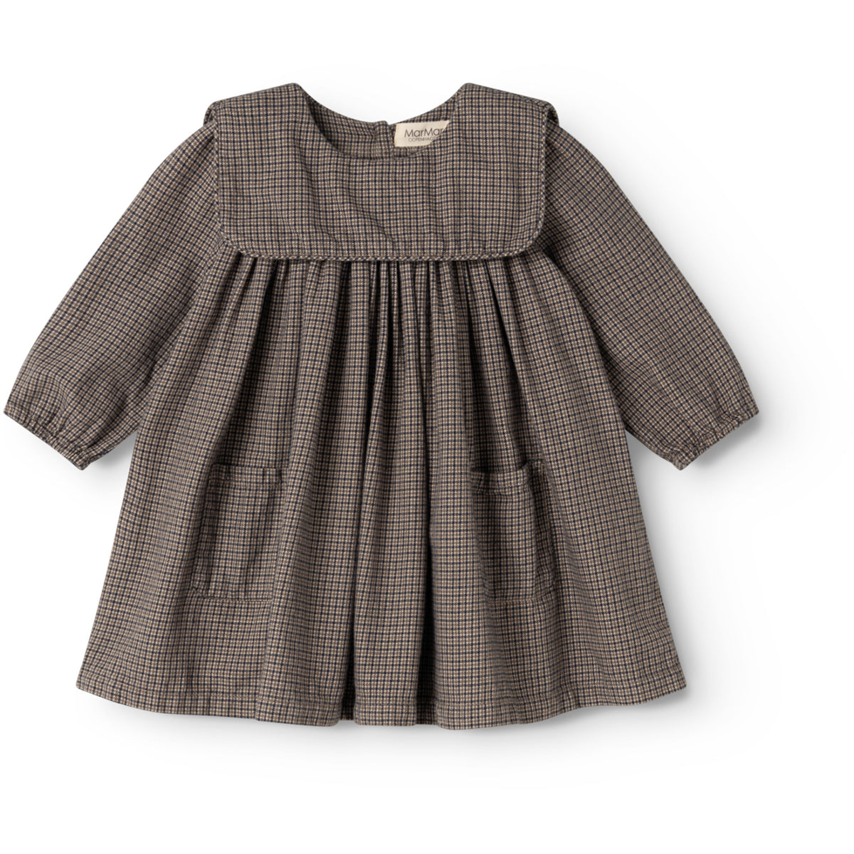 MarMar Structured Soft Cotton Houndstooth Check Dulle Dress