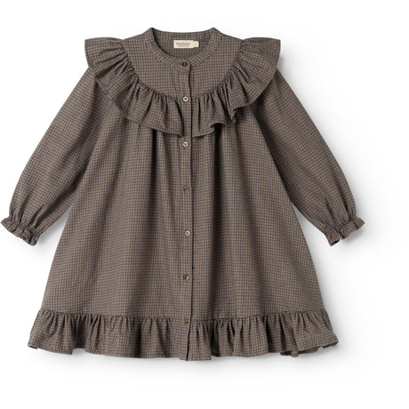 MarMar Structured Soft Cotton Houndstooth Check Dalina Dress