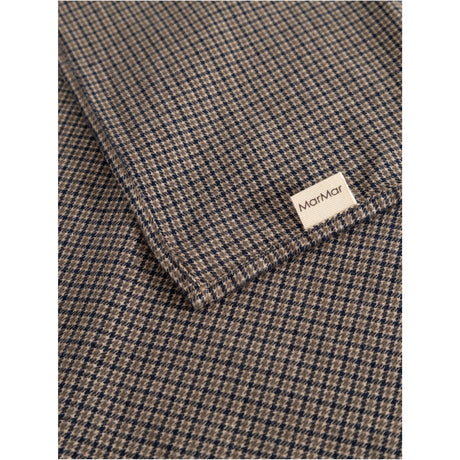 MarMar Structured Soft Cotton Houndstooth Check Airo Scarf