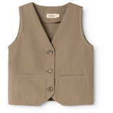 MarMar Herringbone Twill Mud Jason Vest