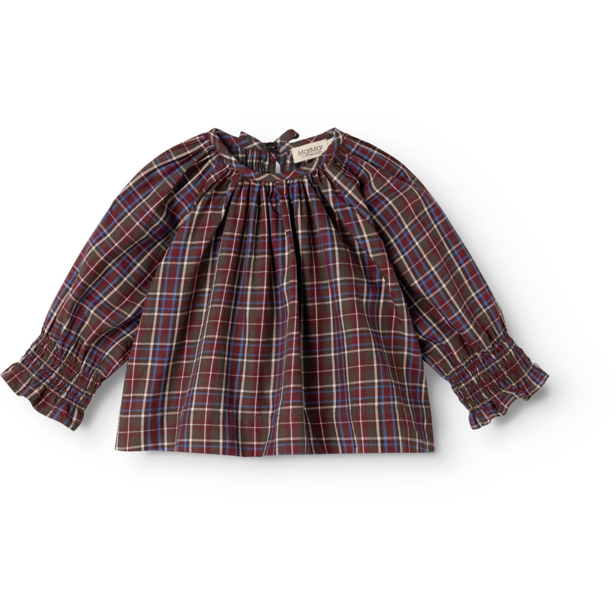 MarMar Check Chocolate Check Tonala Blouse