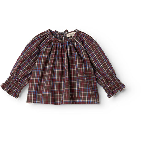 MarMar Check Chocolate Check Tonala Blouse