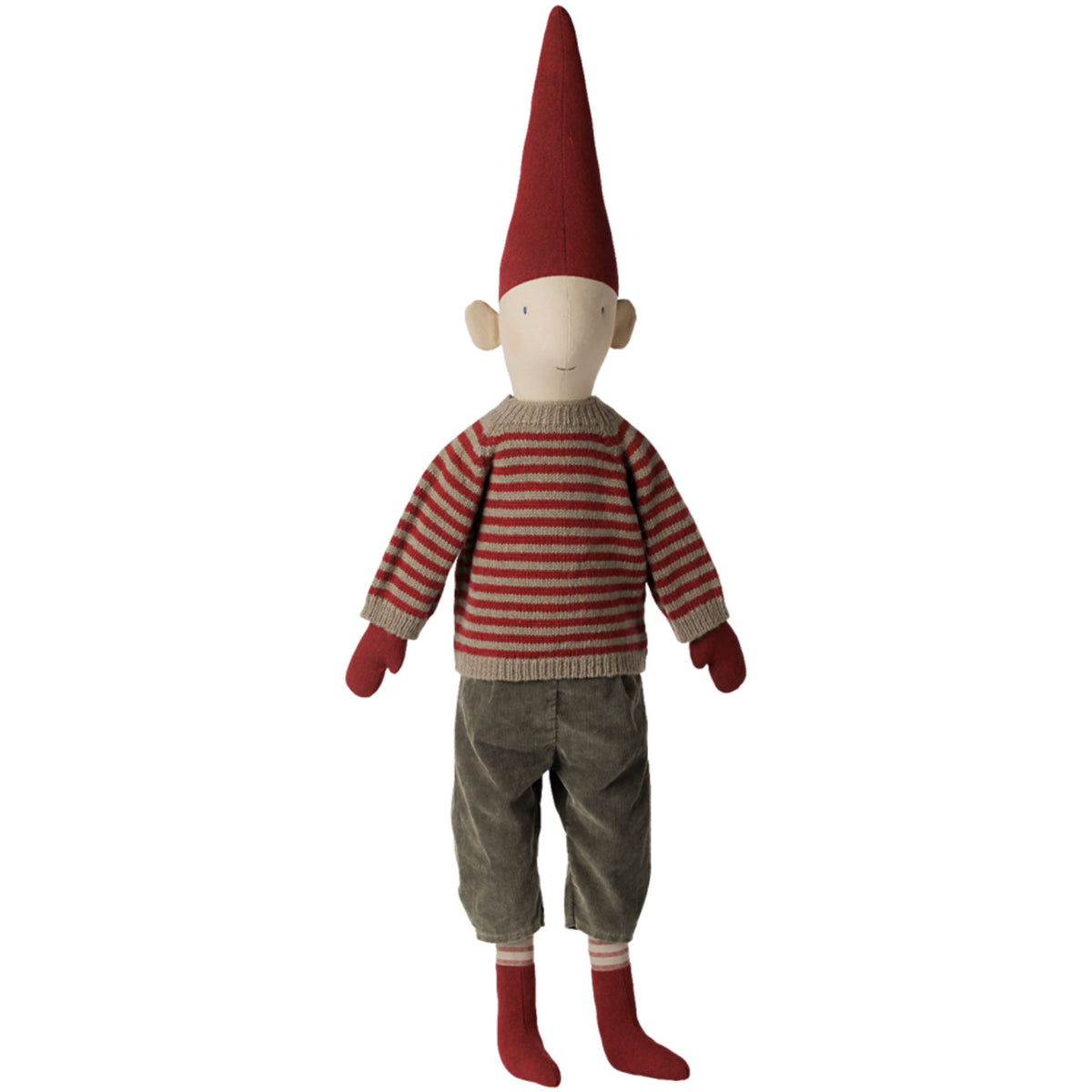 Maileg Pixy, Str. 5 - Dreng - Stribet Knitted Sweater