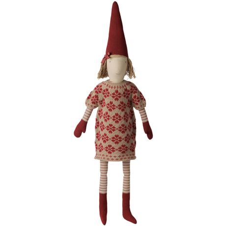 Maileg Pixy, Str. 5 - Pige - Knitted Blomsterkjole
