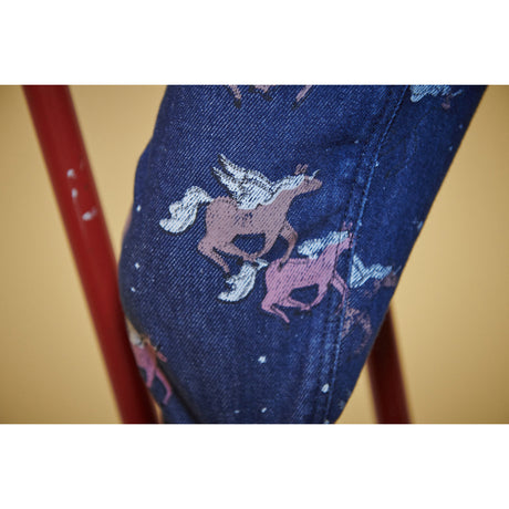 COPENHAGEN COLORS Dark Unicorn Wash Unicorn Denim Jeans Frill At Waist