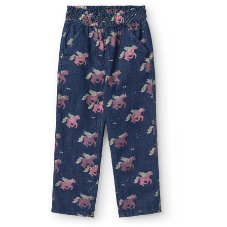 COPENHAGEN COLORS Dark Unicorn Wash Unicorn Denim Jeans Frill At Waist