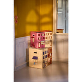 Rice Paris Theme Raffia Storage Box Extra Large Foldable