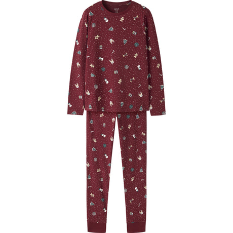 Name It Red Dahlia Christmas Nknvismas Ls Nightset