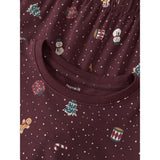 Name It Burgundy Christmas Nknvismas Ls Nightset