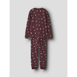 Name It Burgundy Christmas Nknvismas Ls Nightset
