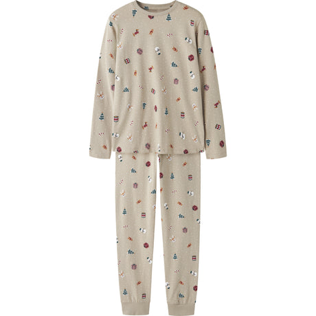 Name It Pure Cashmere Christmas Nknvismas Ls Nightset