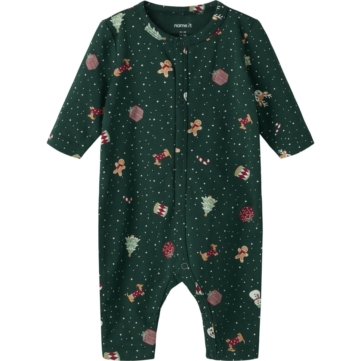 Name It Botanical Garden Christmas Nbnvismas Ls Nightsuit