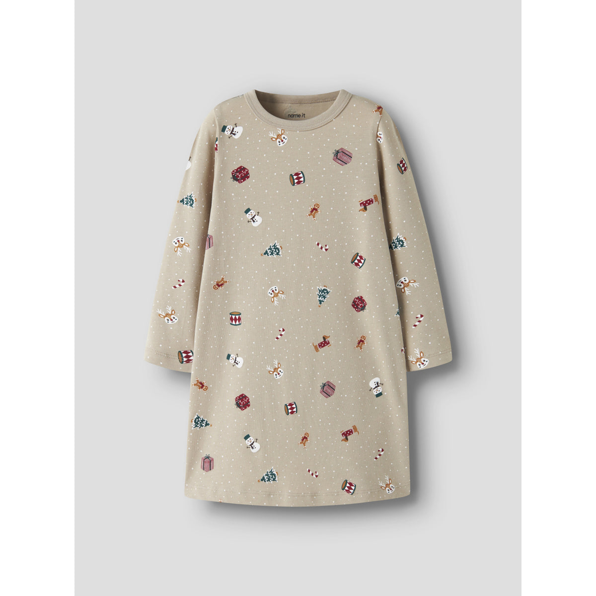 Name It Pure Cashmere Christmas Nmfvismas Ls Nightgown