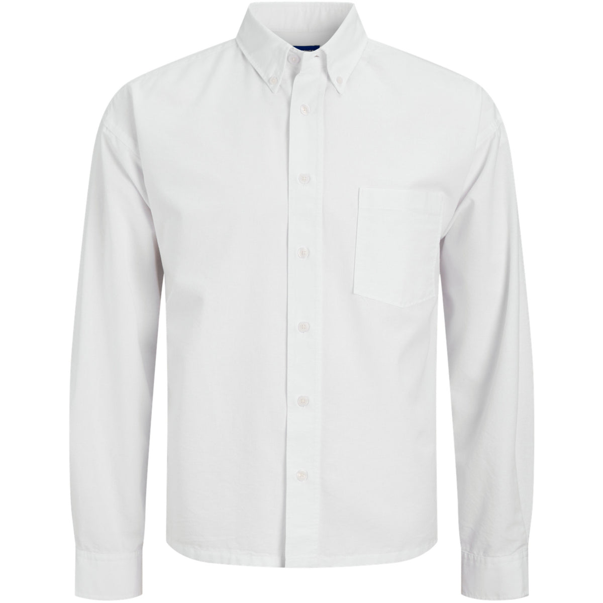 Jack & Jones White Jwhtheo Boxy Oxford Shirt Ls Jnr