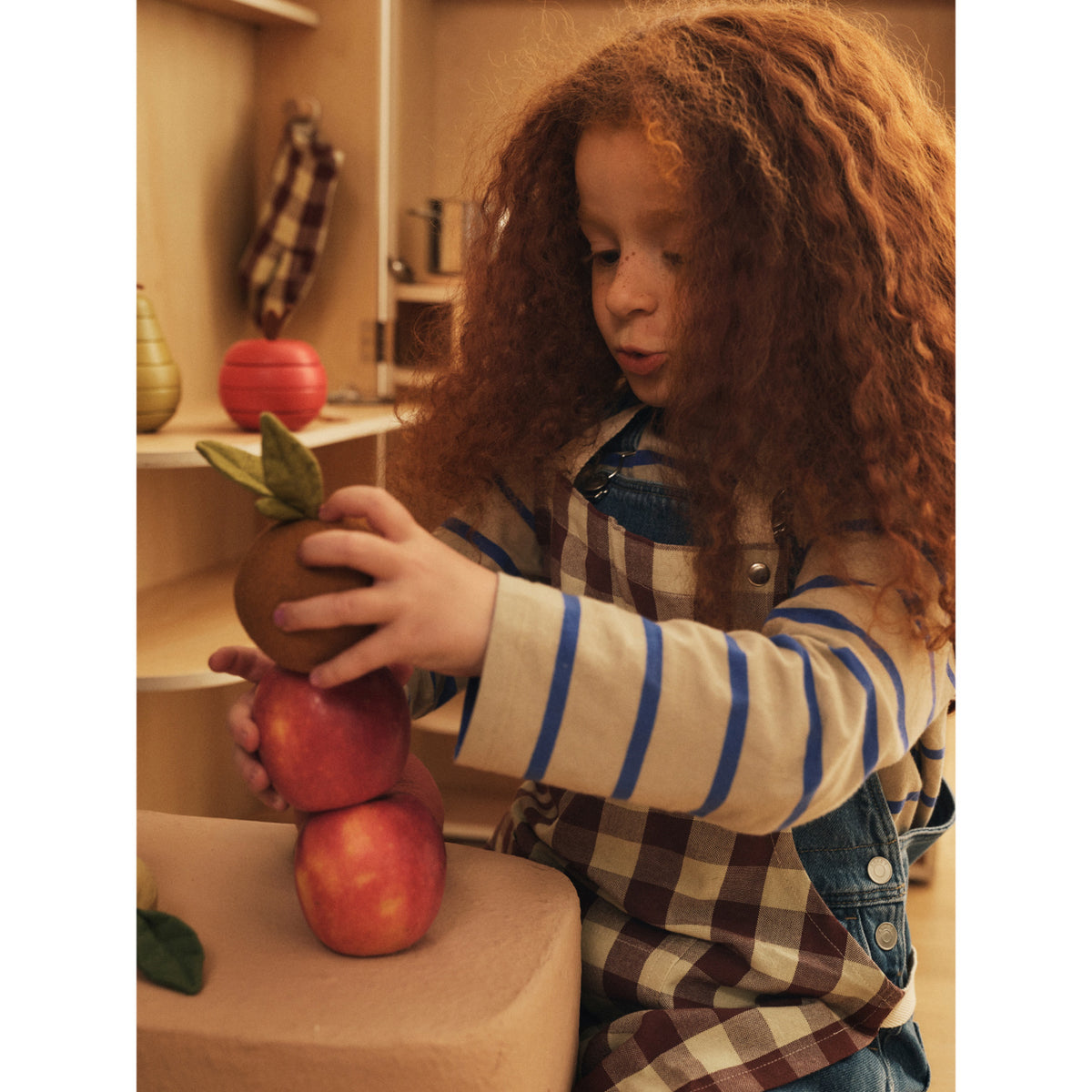 Ferm Living Cinnamon/Grey Green Bothy Kids Kitchen Set
