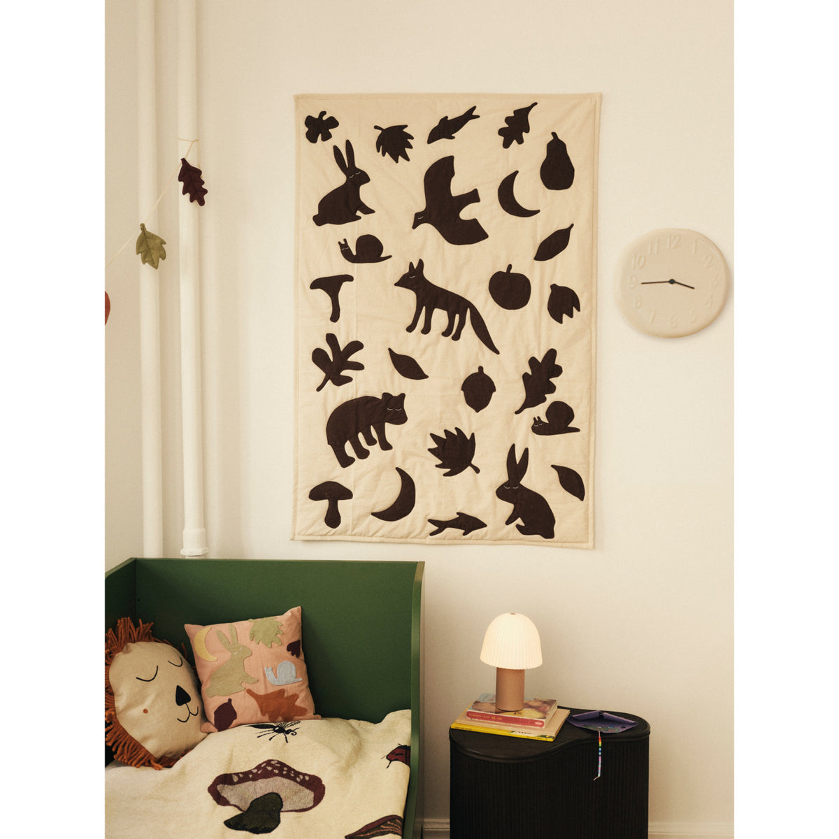 Ferm Living Rose/Multi Lunden Cushion