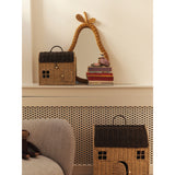 Ferm Living Natural/Dark Brown Casu Storage Houses 2 Pack