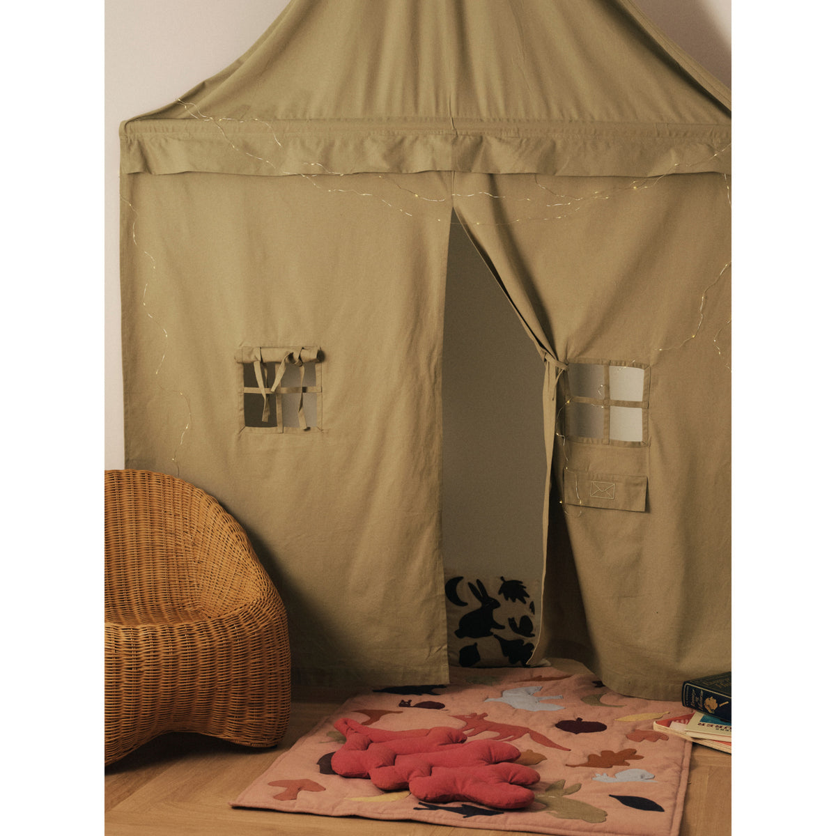 Ferm Living Rose/Multi Lunden Blanket