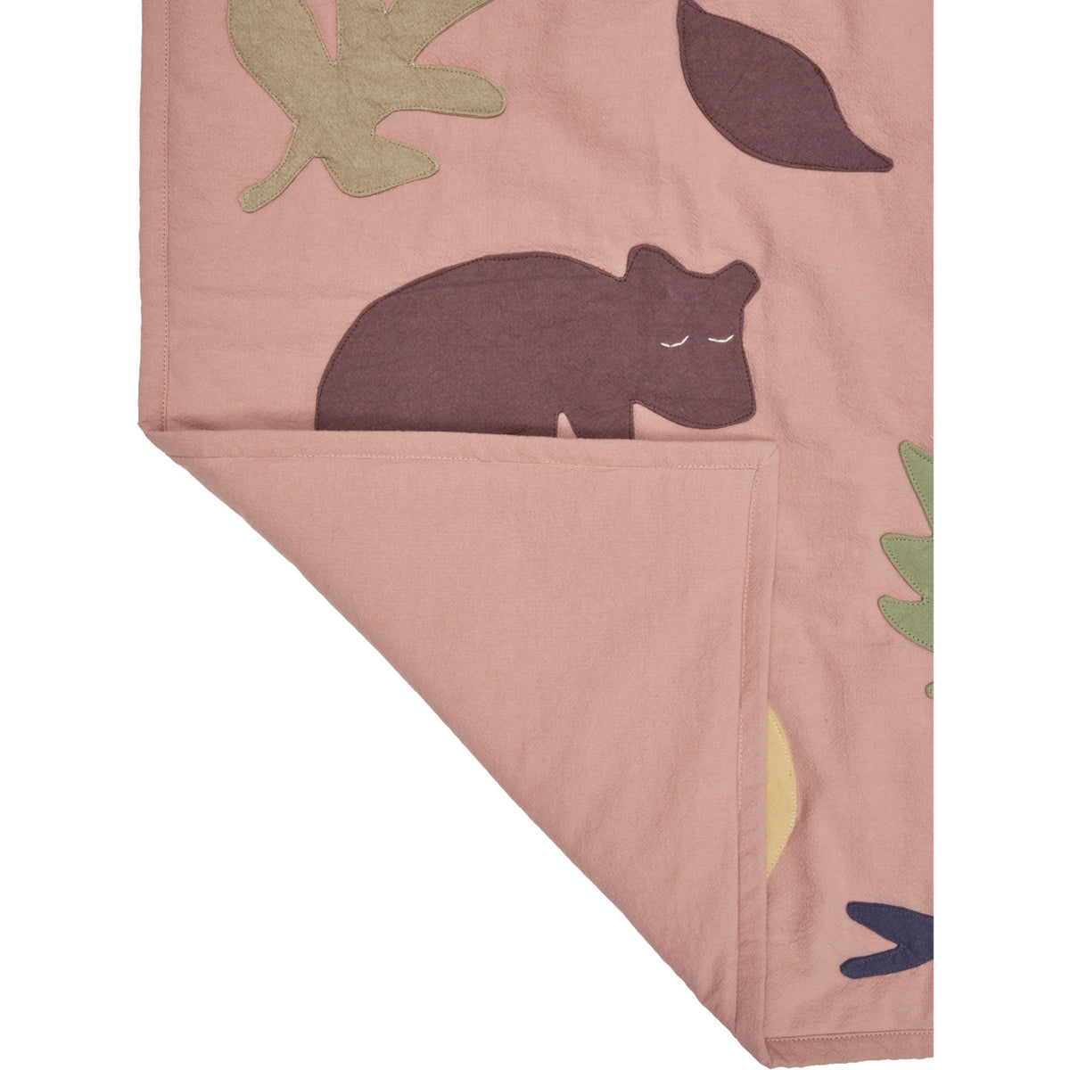 Ferm Living Rose/Multi Lunden Blanket