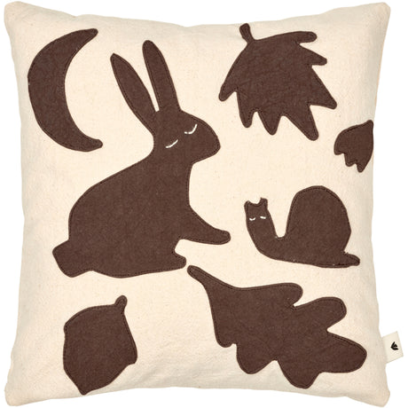 Ferm Living Off-white/Dark Chocolate Lunden Cushion