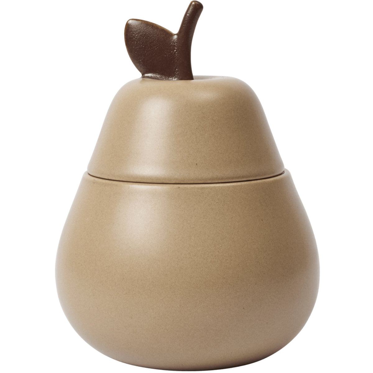 Ferm Living Cashmere Pear Ceramic Container D9.5