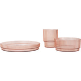 Ferm Living Blush Ripple Kids Dinner Set