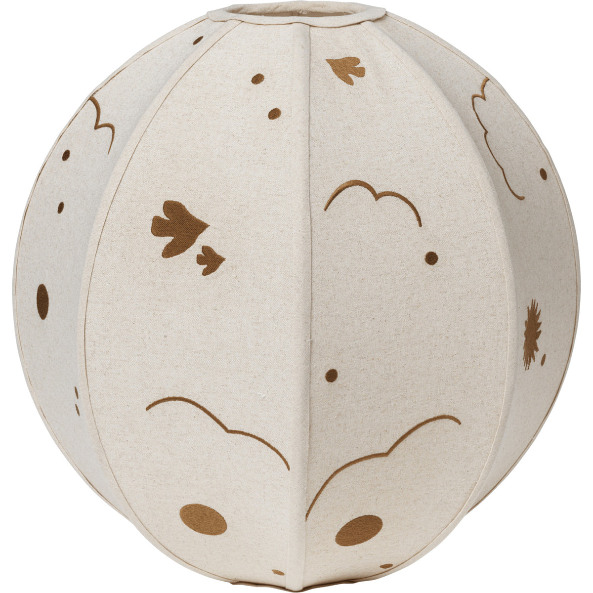 Ferm Living Natural/Bronze Skye Textile Lampshade