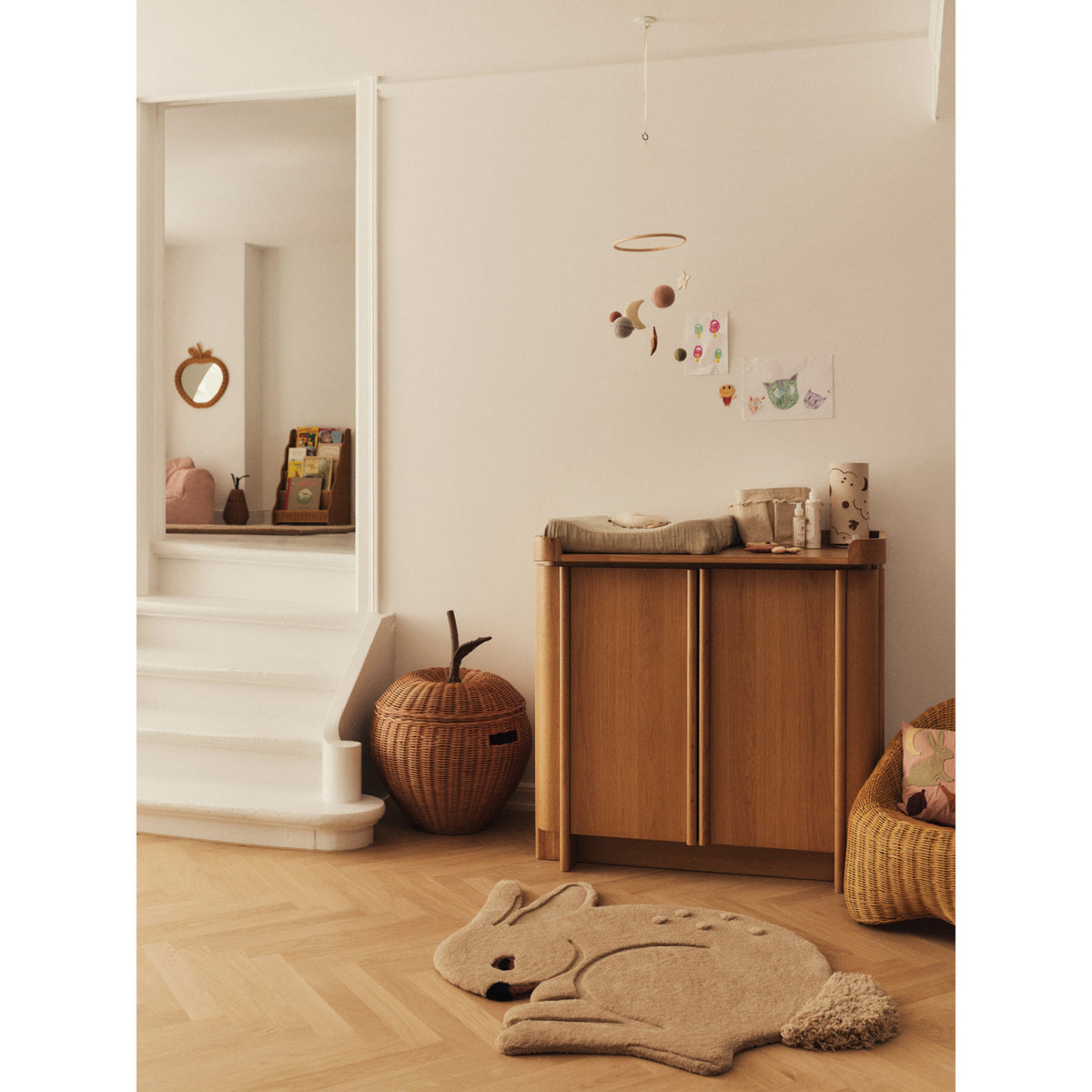 Ferm Living Natural Apple Braided Storage Extra Large