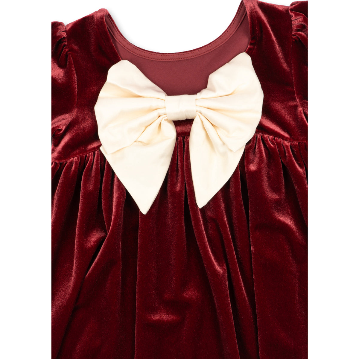 Konges Sløjd Red Dahlia Gia Bow Dress Grs