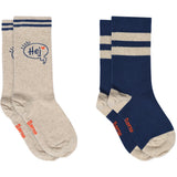 Mp Danmark x Børns Vilkår Beige Melange Hej Socks - 2-pack