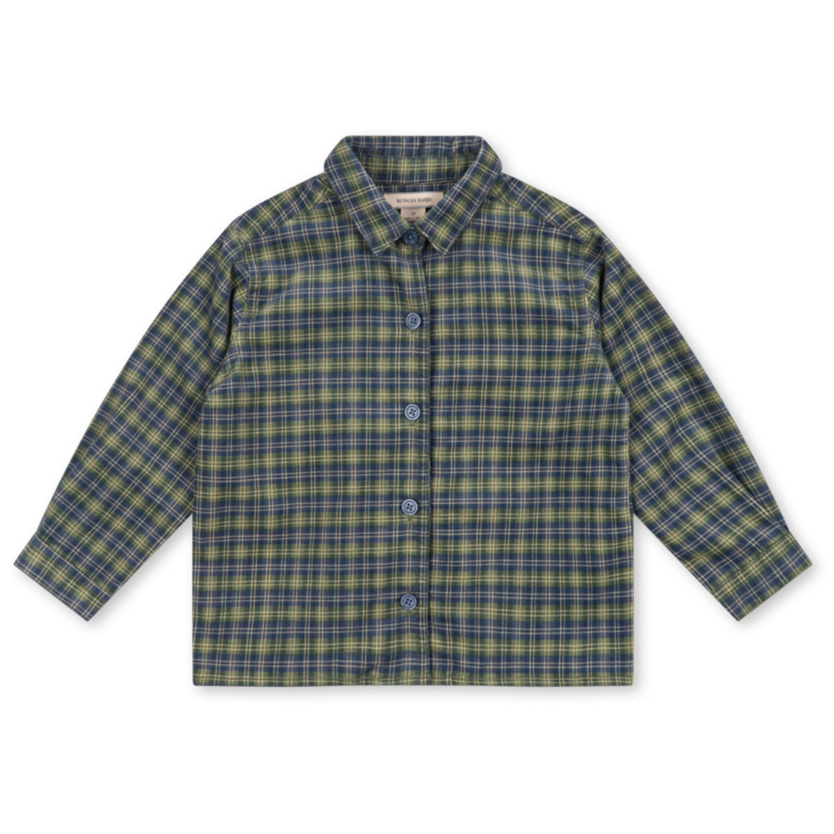 Konges Sløjd Laurel Blue Check Cara Ls Shirt Gots