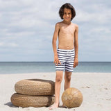 Petit Crabe White/Blue Alex UV Shorts