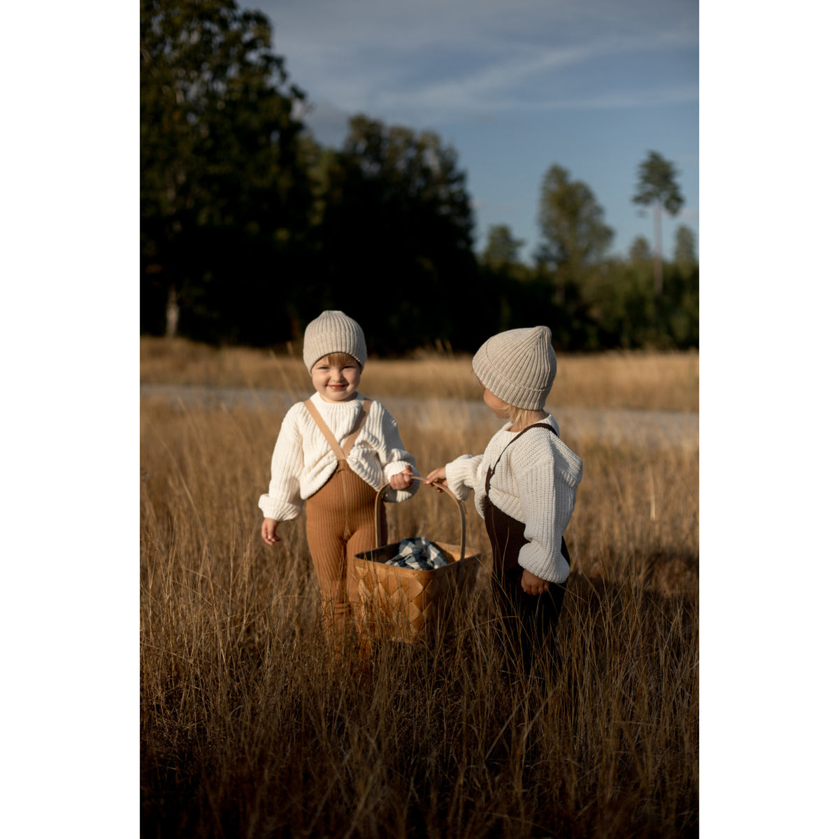 Silly Silas Wooly Footless Tights With Braces Espresso Brown