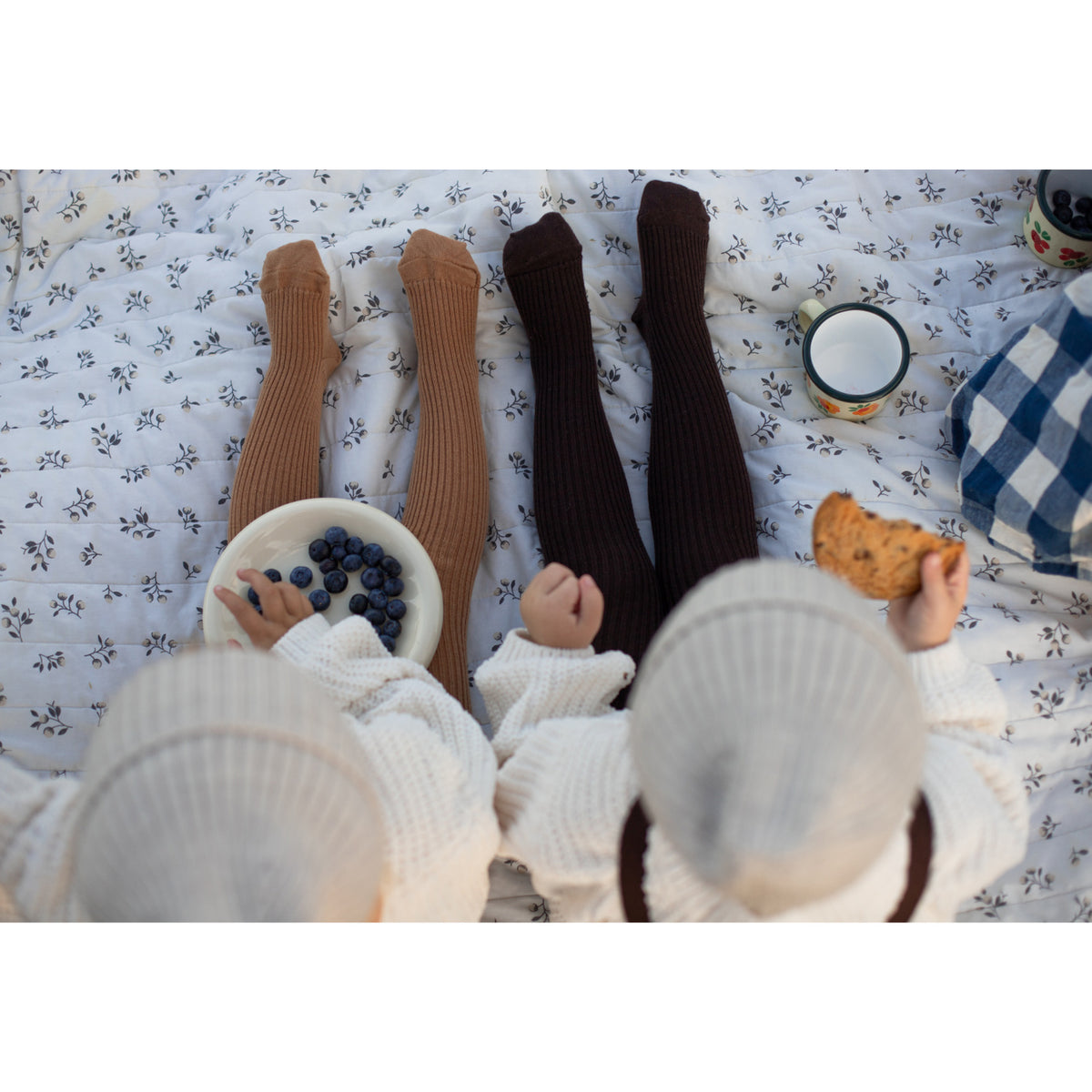 Silly Silas Wooly Footless Tights With Braces Espresso Brown